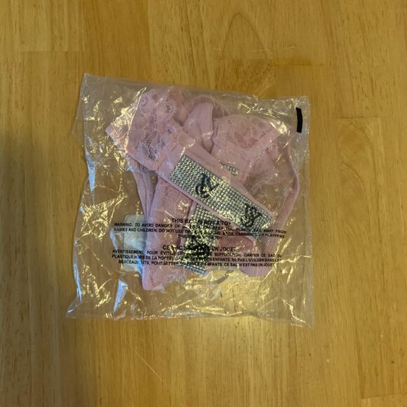 NWT Victoria's Secret Shine Strap Rose Lace Panty Size XXL - Picture 4 of 6